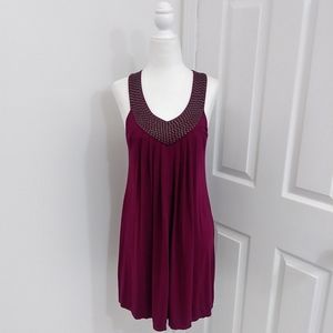 Magenta Beaded Dress